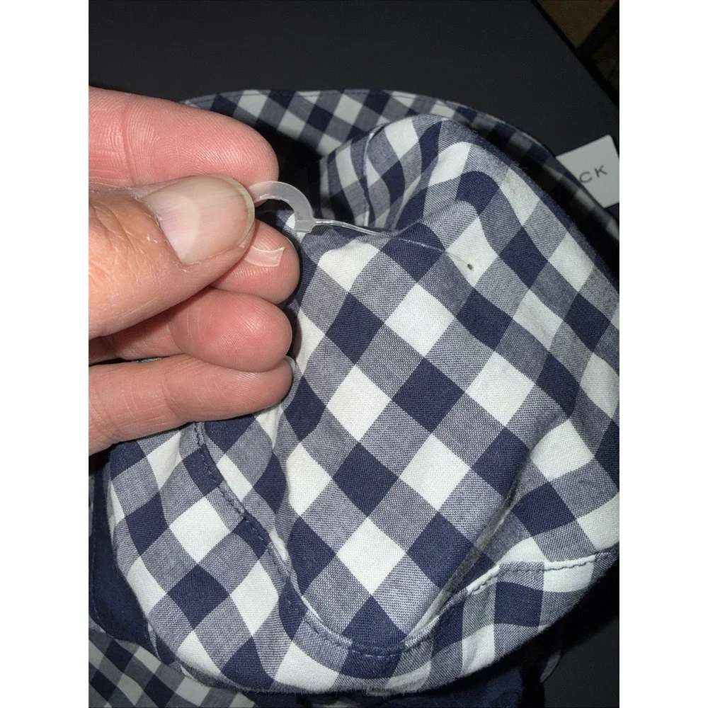 Baby Sun Hat Brand new Blue And White Checkered Pattern